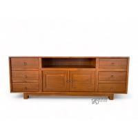 ราคา Kanyavee Wood ตู้วางทีวีไม้สัก รุ่น M145 สีสักเข้ม (12107424)