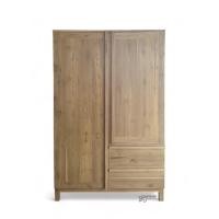 ราคา Kanyavee Wood ตู้เสื้อผ้าไม้สัก รุ่น M162 ขนาด 50x120x185 cm. สีโอ๊ค (12110104)