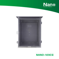 ราคา NANO ตู้กันฝน 12.5x16x6.5" (1 ชิ้น/กล่อง) รุ่น NANO-103 เทาฝาใส NANO-103CG (12089990)