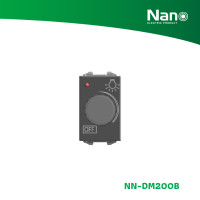 ราคา NANO สวิตซ์หรี่ไฟ 200 วัตต์ ขนาด 1 ช่อง Classic series (1 ชิ้น/กล่อง) รุ่น NN-DM200 ดำ NN-DM200B (12082390)