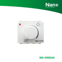 ราคา NANO สวิตซ์หรี่ไฟ 500 วัตต์ ขนาด 1.5 ช่อง Classic series (1 ชิ้น/กล่อง) รุ่น NN-DM500 ขาว NN-DM500 (12082651)