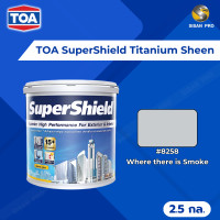 ราคา TOA SuperShield Titanium Sheen ทีโอเอ ซุปเปอร์ชิลด์ สีน้ำอะคริลิกทาภายนอกและภายใน ชนิดเนียน ขนาด 2.5 กล. #8258 Where there is (12086950)