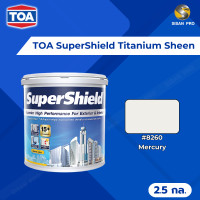 ราคา TOA SuperShield Titanium Sheen ทีโอเอ ซุปเปอร์ชิลด์ สีน้ำอะคริลิกทาภายนอกและภายใน ชนิดเนียน ขนาด 2.5 กล. #8260 Mercury (12086951)