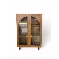 ราคา Kanyavee Wood ตู้โชว์กระจกไม้สัก รุ่น M146 สีสักทอง ขนาด 37x75x112 cm. (12107437)