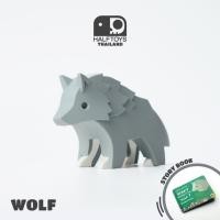 ราคา HALFTOYS (ฮาล์ฟทอยส์) Half Animal : Wolf (Story Book) ของเล่นเสริมพัฒนาการเด็ก 3 ขวบขึ้นไป classic (12130140)
