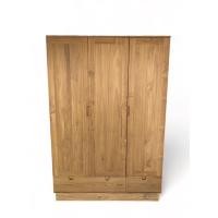 ราคา Kanyavee Wood ตู้เสื้อผ้าไม้สัก รุ่น M161 สีโอ๊ค ขนาด 60x135x200 cm. (12110088)