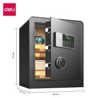 ราคา Deli ตู้เซฟอิเล็คทรอนิกส์ ตู้เซฟขนาดเล็ก ตู้เซฟนิรภัย ตู้นิรภัย ระบบล็อค 2 ชั้น ขนาดเล็กกระทัดรัด SafeBox ดำ - 38 x 32 x 45 cm (12112760)