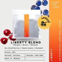 ราคา COF AND COW เมล็ดกาแฟคั่ว Liberty Signature Coffee เกรดพรีเมี่ยม จาก Ethiopia/Brazil/Thai Aeropress (12122309)