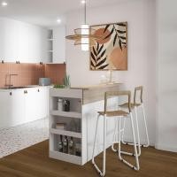 ราคา kitchen solutions เคาน์เตอร์บาร์แบบนั่ง ขนาด 120 ซม. รุ่น sendo (ชั้นวางฝั่งซ้าย) (120x70x100 ซม.) (12131589)