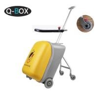 ราคา TRAVEL LUGGAGE กระเป๋าเดินทางเด็กนั่งได้ เหลือง+กั้นมีเบรก (12104235)