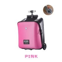 ราคา TRAVEL LUGGAGE กระเป๋าเดินทางเด็กนั่งได้ ชมพู1มีเบรก (12104242)