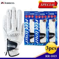 ราคา KASCO GOLF RR-1015ถุงมือกอล์ฟข้างซ้ายสำหรับผู้ชาย 3 ชิ้น Black_XS_22 (12123372)