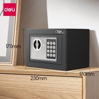 ราคา Deli ตู้เซฟอิเล็คทรอนิกส์ ตู้เซฟขนาดเล็ก ตู้เซฟนิรภัย ตู้นิรภัย ระบบล็อค 2 ชั้น ขนาดเล็กกระทัดรัด SafeBox ดำ - 17 x 23 x 17 cm (12112761)