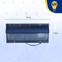 ราคา HM LIGHTING โคมไฟติดผนังภายนอก ส่องกำแพง ขั้ว E27 สีดำ/ขาว (ไม่รวมหลอดไฟ) E27 (12112870)