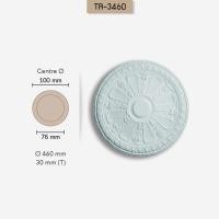 ราคา TIPTOP บัวติดเพดาน บัวฐานโคมไฟ ฐานโคมไฟติดเพดาน ติดฝ้าเพดาน โคมไฟระย้า TR-3460 (12113187)
