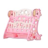 ราคา Kawaree shop ชั้นวางหนังสือสำหรับเด็ก พร้อมชั้นเก็บของเล่น ชมพู 53x23x41 (12116247)