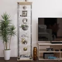 ราคา Rina Hey ตู้โชว์กระจก 8 ชั้นพร้อมกุญแจล็อค รุ่น SHOW42 ไม้ธรรมชาติ (12104491)