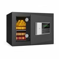 ราคา Deli ตู้เซฟ ตู้เซฟนิรภัย ตู้นิรภัย ตู้เซฟมินิ ตู้เซฟอิเล็คทรอนิกส์ สีป้องกันสนิม สีดำ 35x25x25cm รับกระกัน 1 ปี Safe Box 2ชั้น-black-25*35*25 (12112928)