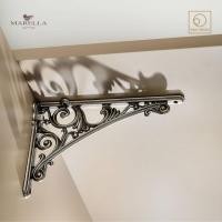 ราคา BOSETTI-MARELLA ฉากรับชั้นติดผนังแบบพับ ฉากรับชั้น อุปกรณ์ฟิตติ้ง แพน ยูเนี่ยน (Pan Union) ดำโบราณ 200x140 mm (12113316)