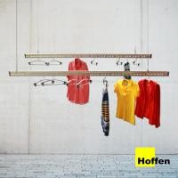 ราคา HOFFEN ราวตากผ้า ราวแขวนเสื้อคู่ ราวเลื่อนเก็บได้ ราวแบบยึดเพดาน ราวพับเก็บได้ 200 ซ.ม. สีเงิน (12121780)