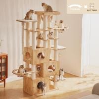 ราคา Softpaws Thailand WHOLE DAY คอนโดแมว พร้อมของเล่นลับเล็บแมว ไม้ยางพาราไทยเกรด AA classic (12112462)