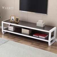 ราคา Wuxury Furniture ตู้วางทีวี TOPกระจกนิรภัย ชั้นวางทีวี ชั้นวางของ โครงเหล็กแข็งแรง ดีไซน์สวย ส่งฟรี ขาว160cm (12126857)