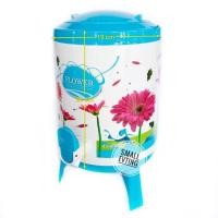 ราคา SmallEvting กระติกน้ำ มีก๊อก ลายดอกไม้ ขนาด 4 ลิตร PN536 กระติกใส่น้ำแข็ง สีฟ้า (12123134)