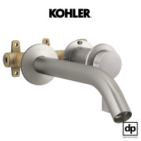 ราคา KOHLER ชุดก๊อกผสมอ่างล้างหน้าแบบติดผนัง รุ่น Components สีนิกเกิ้ลปัดลาย หัวก๊อก-ทูบ (12142858)