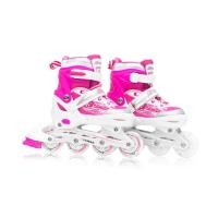 ราคา Promark Sports Inline Skate รองเท้า อินไลน์สเก็ต รองเท้าสเก็ต เด็ก โรลเลอร์เบลด พรีเมี่ยม 0415C-ชมพู XL (12144435)