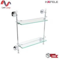 ราคา (hafele) ชั้นวางของแบบกระจก 2 ชั้น รุ่น crystalio (495.80.060) (12147074)