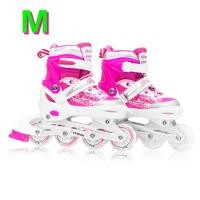 ราคา Promark Sports Inline Skate รองเท้า อินไลน์สเก็ต รองเท้าสเก็ต เด็ก โรลเลอร์เบลด พรีเมี่ยม 0415C-ชมพู M (12144438)