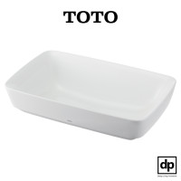 ราคา TOTO อ่างล้างหน้าหินอ่อนสังเคราะห์วางบนเคาน์์เตอร์ รุ่น PJS06#MW สีขาวด้าน (12146588)