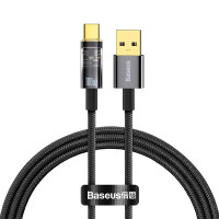 ราคา สายชาร์จ Baseus Explorer สายชาร์จ Type C 100W สายชาร์จเร็ว USB to Type C สายชาร์จ Samsung Huawei Xiaomi ดำ2M (12145459)