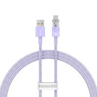 ราคา สายชาร์จ Baseus Explorer สายชาร์จ Type C 100W สายชาร์จเร็ว USB to Type C สายชาร์จ Samsung Huawei Xiaomi ม่วง2M (12145469)