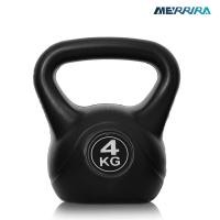 ราคา Merrira เคตเทิลเบล Kettlebell ลูกตุ้มยกน้ำหนัก สีดำ (แบบใหม่) น้ำหนัก 2 กก. - 12 กก. จับถนัดมือ Kettlebell 4 Kg. (12175759)