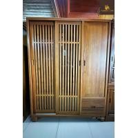 ราคา pf_phrae | ตู้เสื้อผ้าไม้สัก บานเลื่อนผสมบานเปิด ขนาด150x65x200ซม. (12180414)