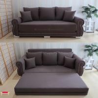 ราคา Sofavariety Sofabed โซฟาเบด รุ่น เวนิส วัสดุผ้าและหนัง เลือกสีได้ ผ้าเทาเข้ม (12160303)
