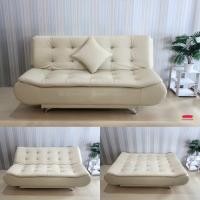 ราคา Sofavariety Sofabed โซฟาเบด รุ่น ซากุระ วัสดุหนังPU เลือกสีได้ หนังสีครีม (12155942)