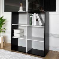 ราคา Home Plus Furniture ชั้นอเนกประสงค์ 6 ช่อง ขาวดำ (12145680)