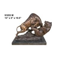 ราคา thai bronze กระทิงสู้หมี+ หินอ่อน (12194309)