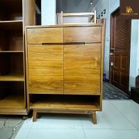 ราคา pf_phrae | ตู้รองเท้าไม้สัก บานเปิด ขนาด90x120ซม. (12180411)