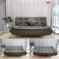 ราคา Sofavariety Sofabed โซฟาเบด รุ่น ซากุระ วัสดุหนังPU เลือกสีได้ หนังสีเทา (12155940)
