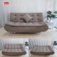 ราคา Sofavariety Sofabed โซฟาเบด รุ่น ซากุระ วัสดุหนังPU เลือกสีได้ หนังสีน้ำตาลเทา (12155945)