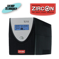 ราคา ZIRCON เครื่องสำรองไฟ Line Interactive UPS 800VA/480W รุ่นICT-2 800VA/480W (ICT SPEC) 480W (12169540)