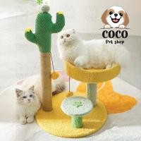 ราคา cocopet shop คอนโดแมว คอนโดมินิ คอนโด 2 ชั้น รูปกระบองเพชร หอคอย คอนโดผ้าแมวนุ่มๆ ทาวเวอร์แมวปีน พร้อมเครื่องเล่น (12172676)