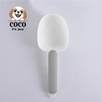 ราคา cocopet shop ที่ตักอาหารสำหรับสัตว์เลี้ยง ช้อนตักอาหารแมว ช้อนตักอาหารสุนัข ด้ามจับสามารถหนีบถุงได้พกพาสะดวก วงรีก้านเทา-ขาว (12173221)
