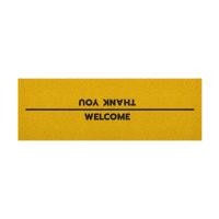 ราคา Mattii [ MT04-00000118 ] พรมดักฝุ่น พรมเช็ดเท้า ลาย welcome thank you สีเหลือง ขนาด 40x120 ซม 40x120 ซม welcome/thank เหลือง (12173296)