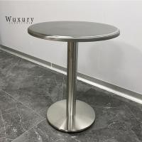 ราคา Wuxury Furniture โต๊ะสแตนเลสแท้ โต๊ะมินิมอลโต๊ะ กินข้าว โต๊ะคาเฟ่ ร้านอาหาร ร้านกาแฟ มินิมอล กว้าง 70 cm กลม (12173989)