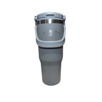 ราคา Rocky Mountain แก้วเก็บความเย็น Tumbler รุ่นมีหูหิ้วพร้อมที่ดูดน้ำ เก็บน้ำแข็งได้นาน 24ชั่วโมง ขนาด 30 ออนซ์ เทา K306-เทา-30oz (12174622)