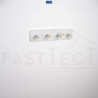 ราคา FASTTECT คุณโด่ ไม้แขวนผนัง 4 โด่ หินอ่อนขาว (12181082)